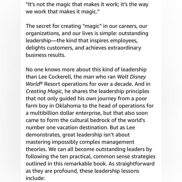 2 Disney Creating Magic & Time Management Magic Hardback Books by Lee Cockerell - Picture 4 of 16